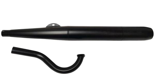 Auspuff RS Zigarre 28mm schwarz